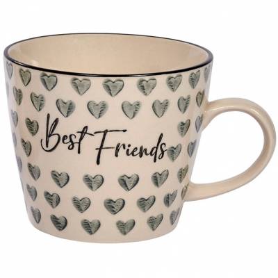 Best Friends Hearts Mug