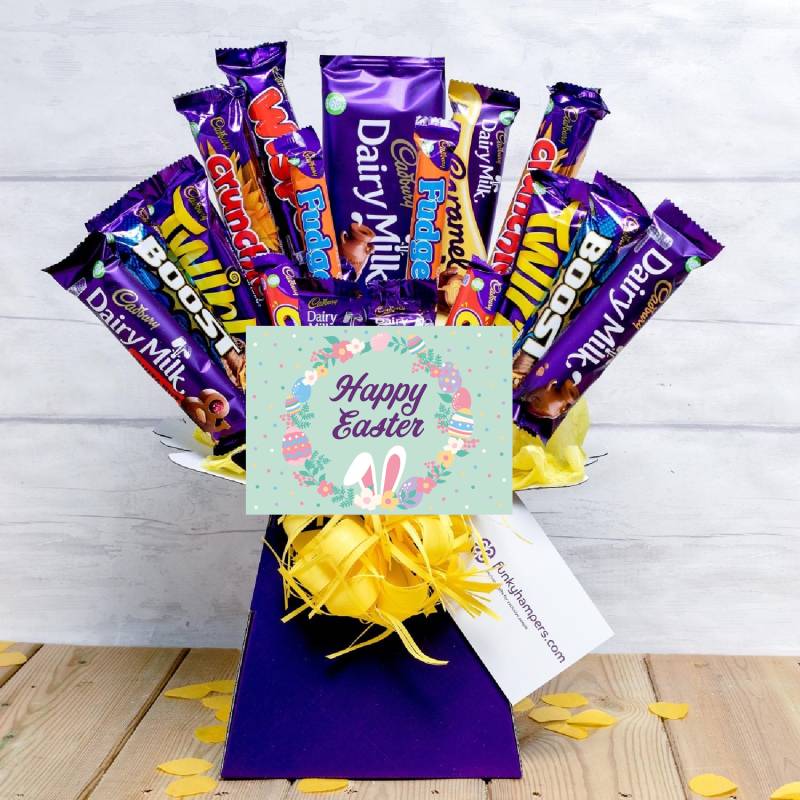 Happy Easter Deluxe Cadburys Chocolate Bouquet Happy Easter Deluxe Cadburys Chocolate Bouquet