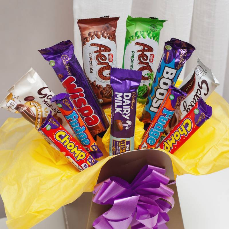 Mixed Chocolate Bars Selection Bouquet Mixed Chocolate Bars Selection Bouquet