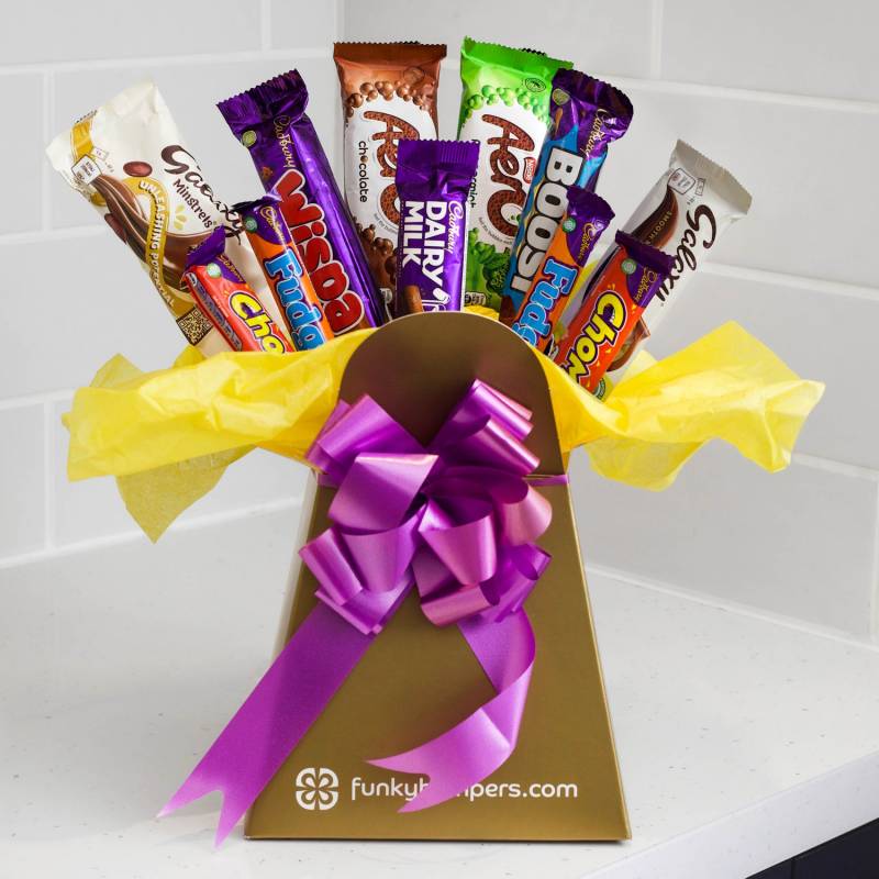 Mixed Chocolate Bars Selection Bouquet Mixed Chocolate Bars Selection Bouquet