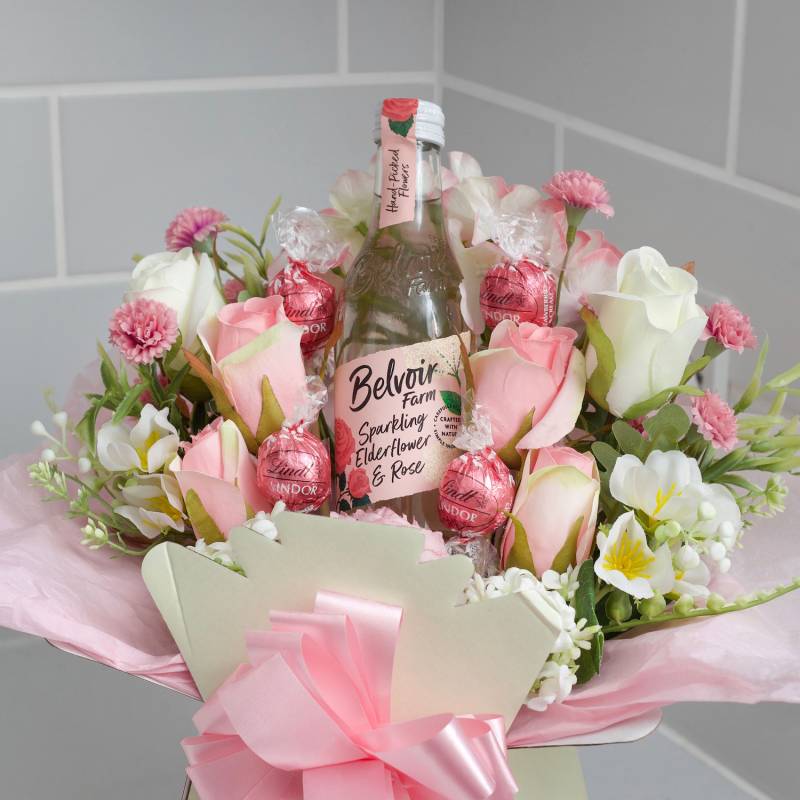 Pink Sparkle & Chocolate Bouquet Pink Sparkle & Chocolate Bouquet