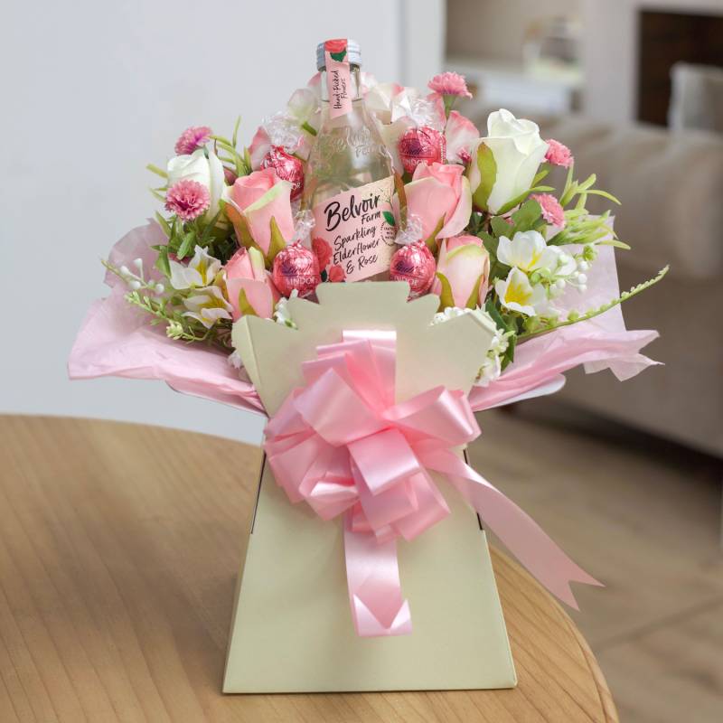 Pink Sparkle & Chocolate Bouquet Pink Sparkle & Chocolate Bouquet