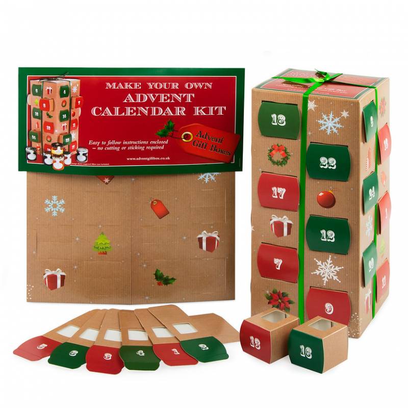 Make Your Own Wooden Advent Calendar Kit - 2023 Printable Calendar