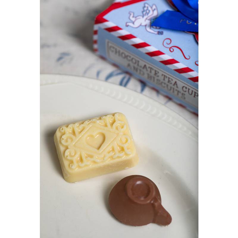 Chocolate Tea Cups and Biscuits Chocolate Tea Cups and Biscuits