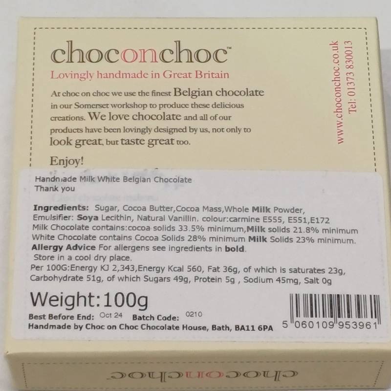 Thank You Chocolate Gift Thank You Chocolate Gift