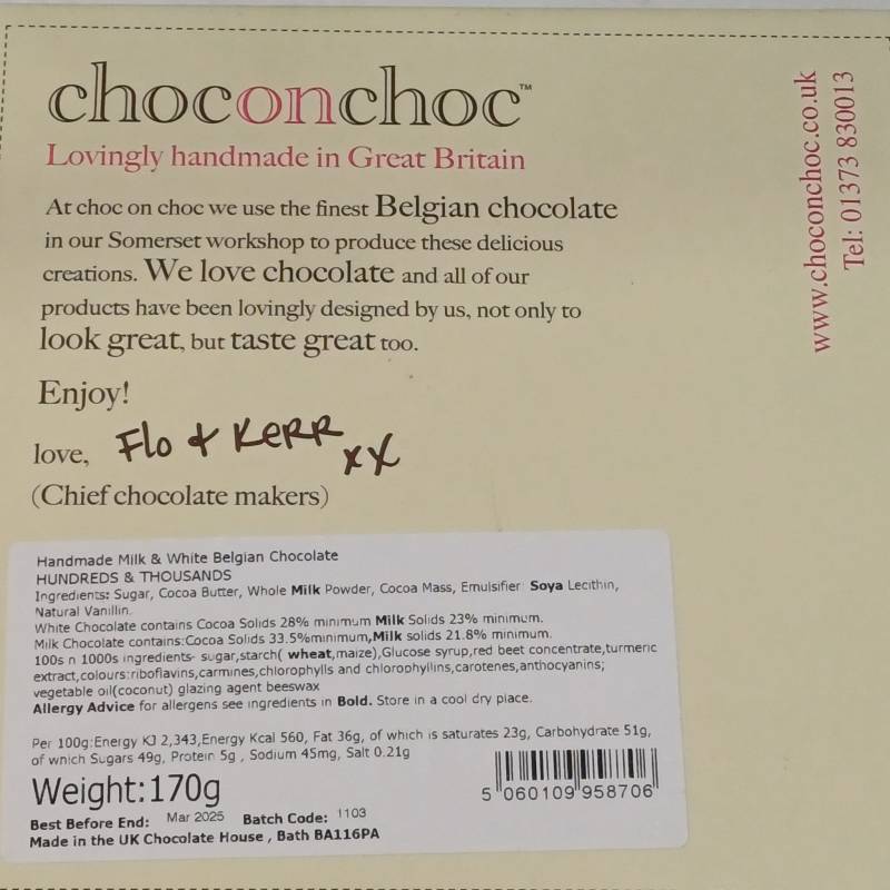 Chocolate Hundreds And Thousands Of Hugs Chocolate Hundreds And Thousands Of Hugs
