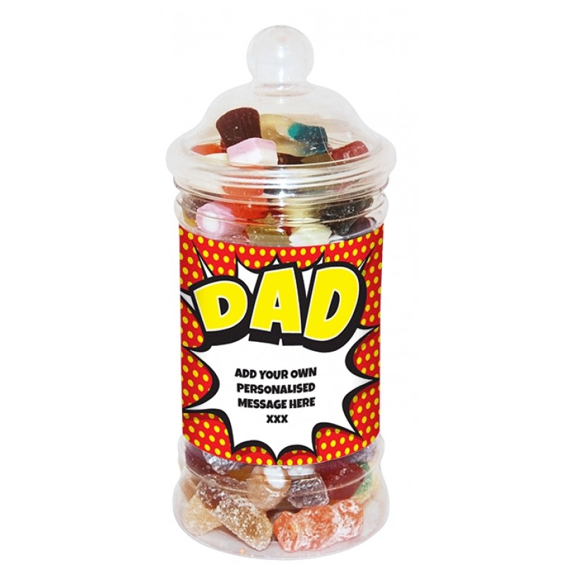 Personalised Dad Small Sweet Jar | Funky Hampers