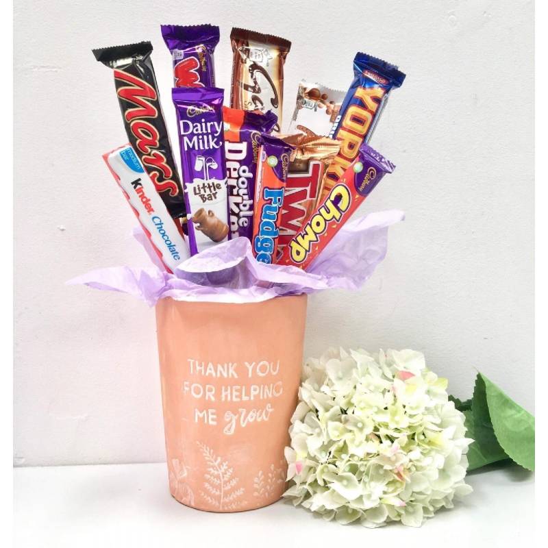 Thank You For Helping Me Grow Chocolate Bouquet | Funky Hampers
